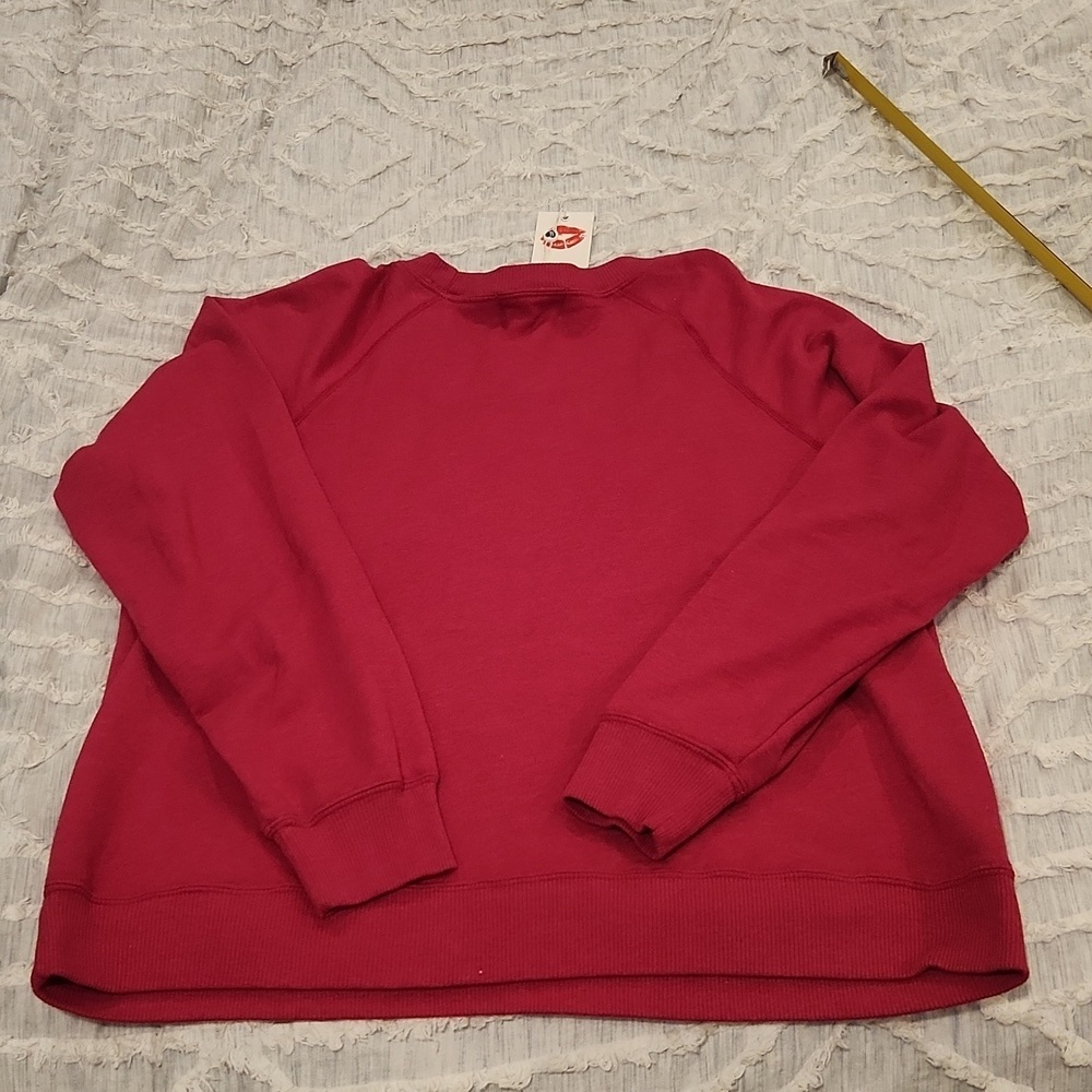 Wildfox "Body by brunch" sweatshirt size L in a beautiful sangria color, nwt! - Picture 8 of 10